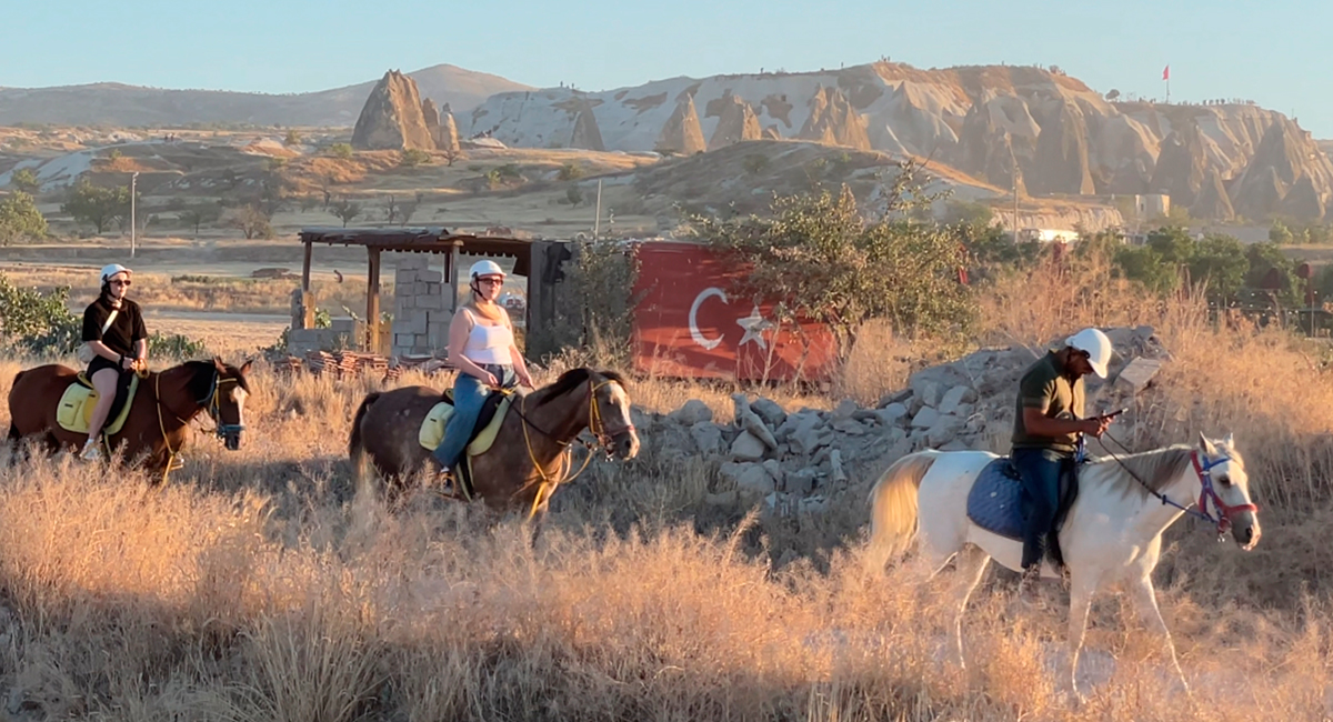 Drone Shooting with Horses